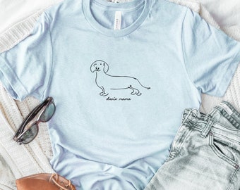 Doxie Mama Shirt, Dachshund Mom, Dachshund Mama, Daschund Owner Gift, Sausage Dog Lover, Weiner Dog Gifts, Doxie, Dachshunds, Women T-Shirt