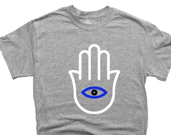 hamsa shirt, hand of god shirt, Judaism, yoga clothing, evil eye shirt, spiritual shirt, spiritual gift