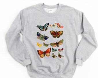 vintage butterfly tshirt, butterfly shirt, butterfly tshirt, butterflies, botanical shirt, nature tshirt, womens tshirt