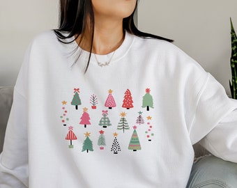 Christmas Trees Shirt, Christmas Shirts for Women, Christmas Tee, Christmas TShirt, Shirts For Christmas,Cute Christmas t-shirt,Holiday Tee