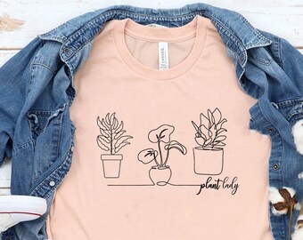 Plant Lady T-Shirt, Funny Plant Lover Gift