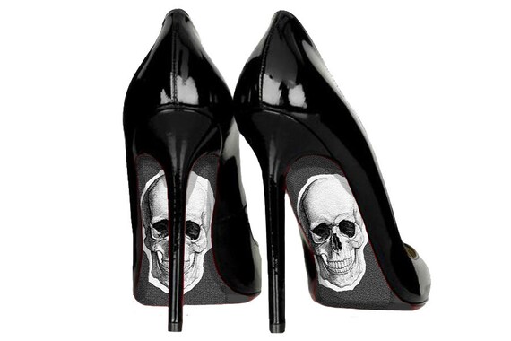 skull wedding heels