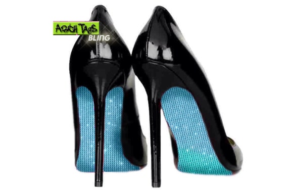 wedding shoes with blue bottoms