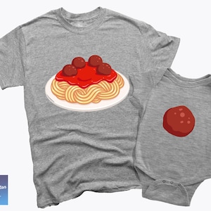 spaghetti meatballs Mom,Dad  Baby Matching Clothes Shirt Bodysuit Newborn Girl Boy Infant Outfits, Italian mom baby, baby annoucement