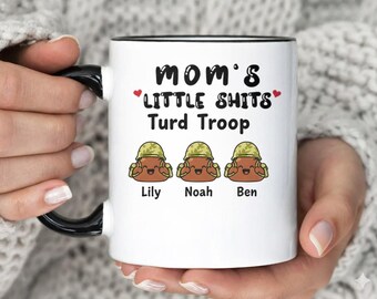 Mom's Little Turd Troop Mug | Accent Coffee Mug 11oz 15oz