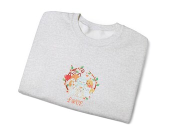 animal love symbol sweatshirt.