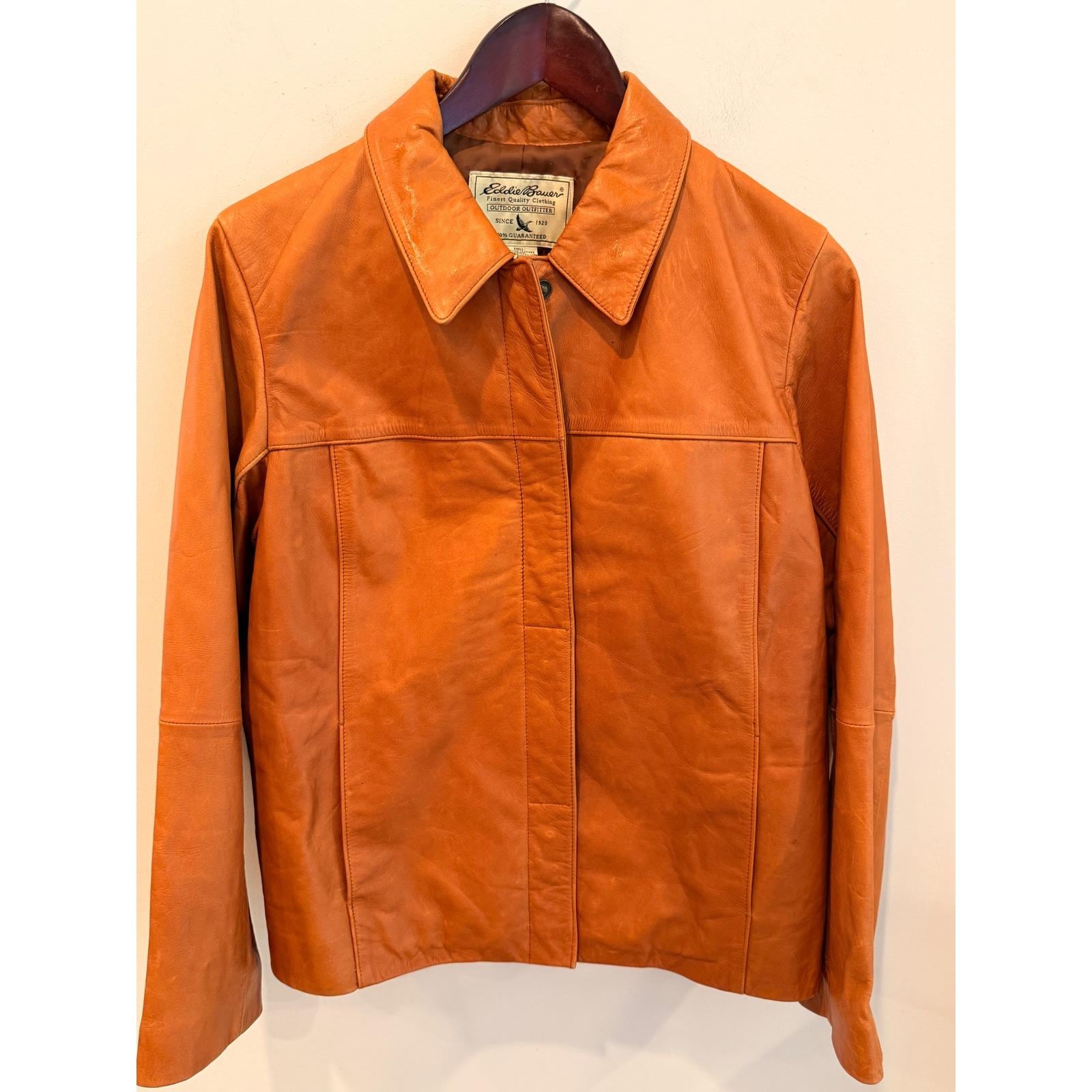 Eddie Bauer Jacket Genuine Leather - Etsy