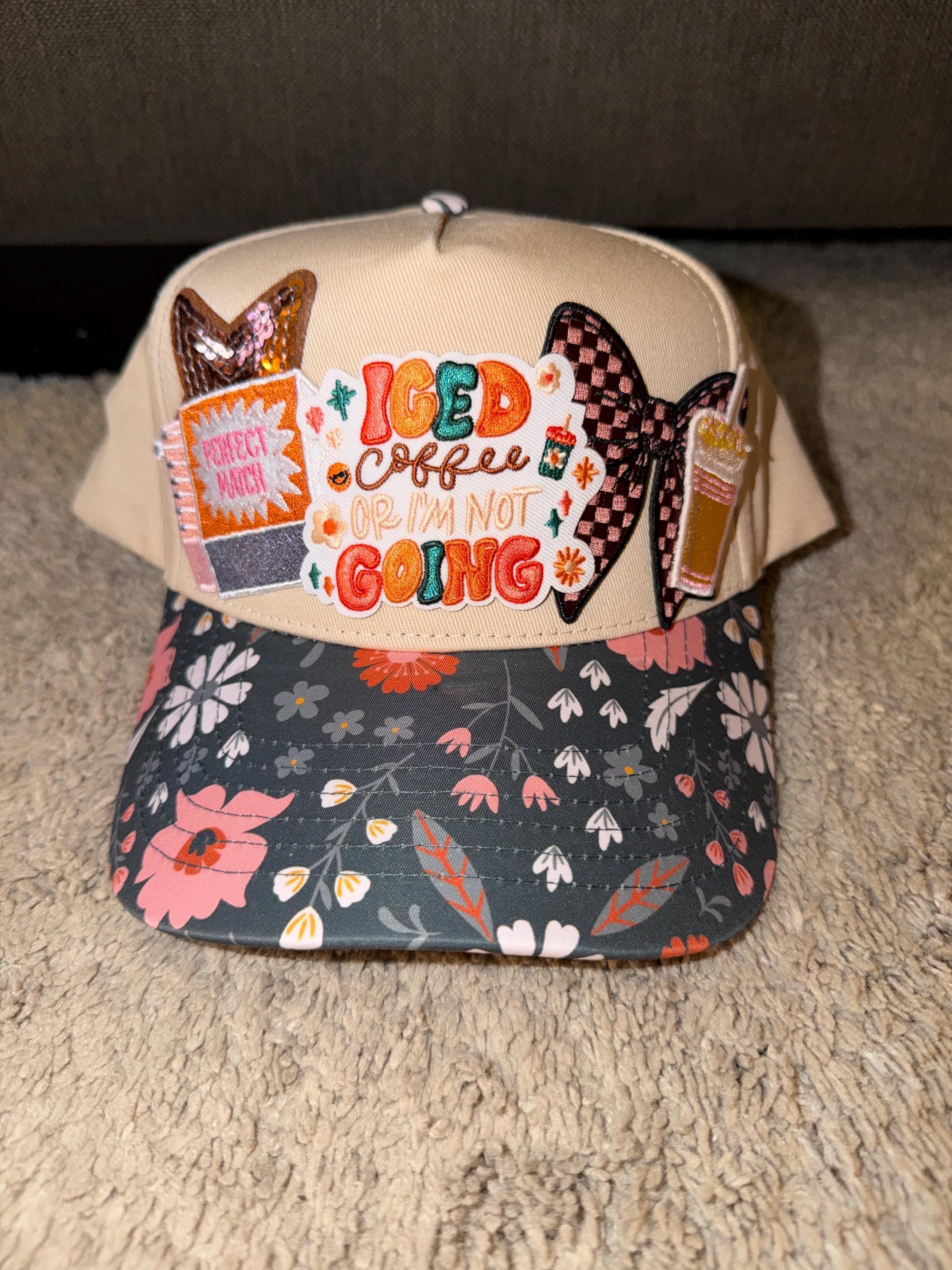 Iced Coffee Baseball Cap - Etsy display picture 3