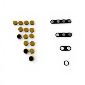 Épinglettes de grade pépins – Épinglettes de collier magnétiques – Accessoires de cosplay pour uniforme de science-fiction – Ensemble imprimé en 3D