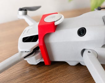 DJI Mini 4 Pro AirTag Halter | Leichte 19g Drohnen-Tracker-Halterung | Sicherer GPS Air Tag Clip | 3D gedrucktes Drone Zubehör