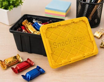 Personalisierte Mini Schreibtisch Tote Organizer | Vorratsdose mit Deckel nach Maß