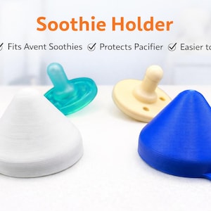 Soothie Pacifier Holder Cap – Fits Avent Soothies, Easy Grip Accessory