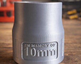 10 mm Fassung Koozie | Mechaniker Schreibtisch Werkzeug Organizer | Garage Decor Geschenk