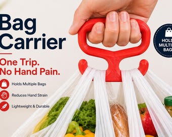 Taschengriff | Ergonomischer Griff, keine Handschmerzen, mehrere Größen