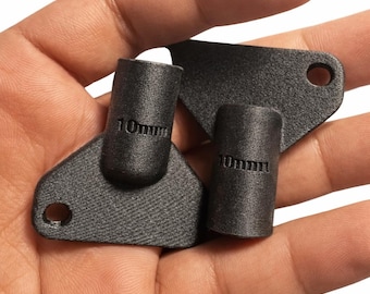 10 mm Taschen-Sockel Schlüsselanhänger | Handdrehflügelmutter-Werkzeug, 3D gedrucktes PETG