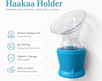 Haakaa Pumphalter | Kommandoleiste Wandhalterung, freihändige Aufbewahrung, 3D gedruckter Organizer