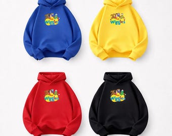 Wiggles Inspired Kids Hoodie, Colorful Toddler Jumper