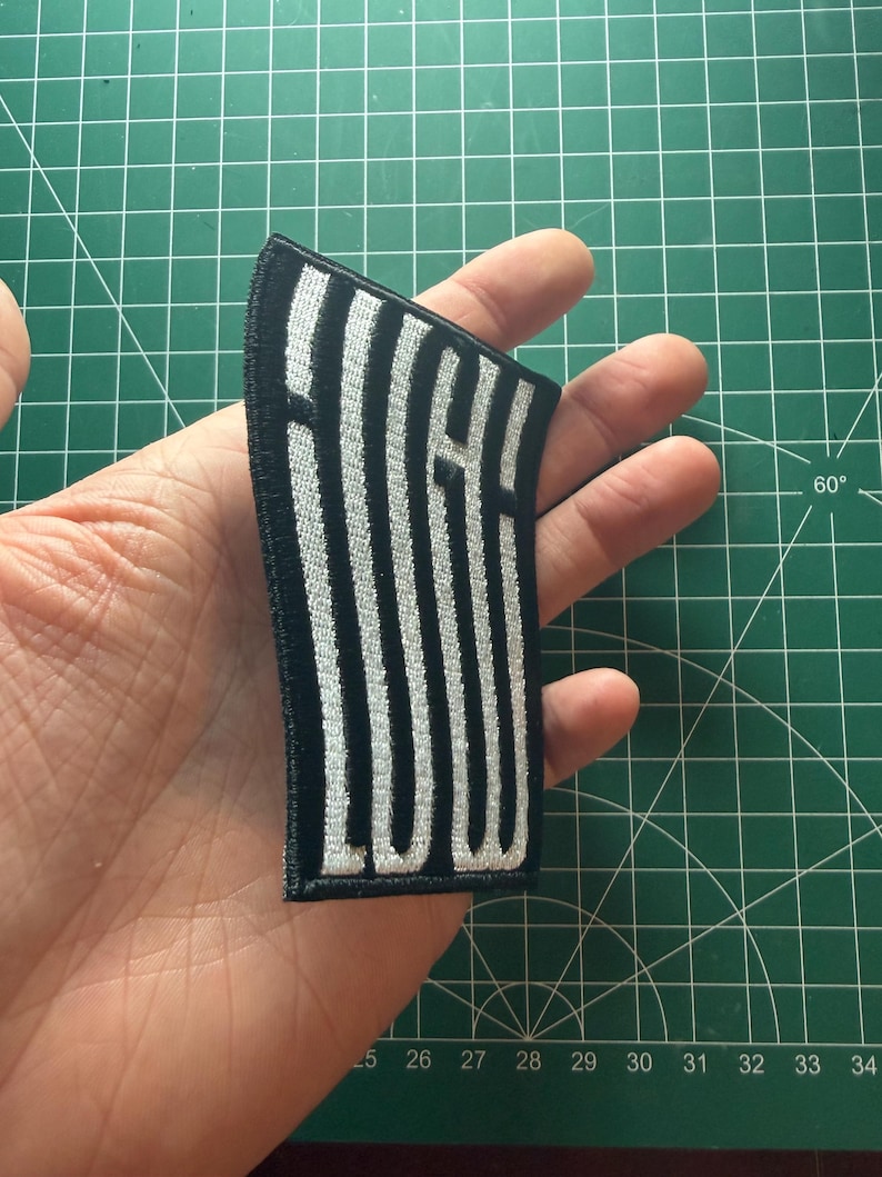 Optical Illusion Embroidered Patch – Customizable Colors - Etsy