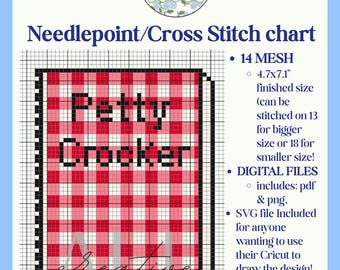 Petty Crocker Nadelspitze/Kreuzstich Stickmuster
