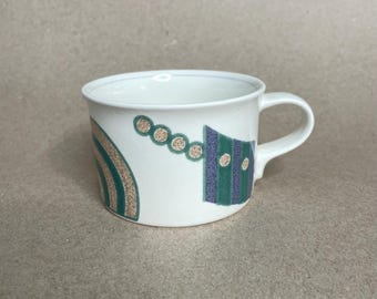 Vintage Mikasa Intaglio Life Style White Geometric Patterned