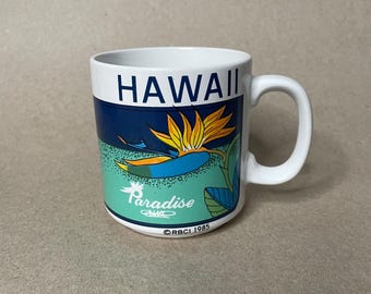 1985 Vintage Hawaii Paradise Coffee Tea Mug
