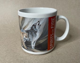 Spirits of Fire Jody Bergsma Wolf Native American Coffee Mug