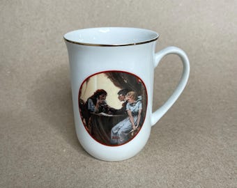 Norman Rockwell Mugs Vintage 1982 Japan Young Love Special Edition CW Collection