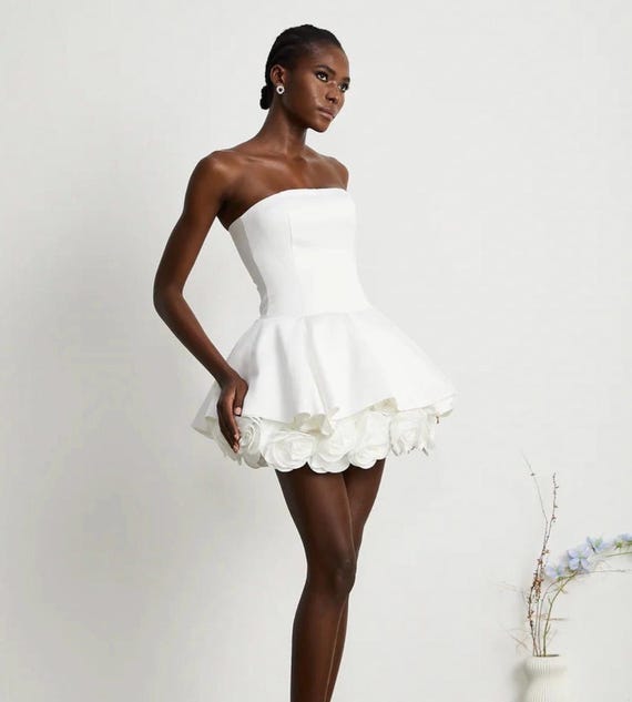 White Corset Mini Dress