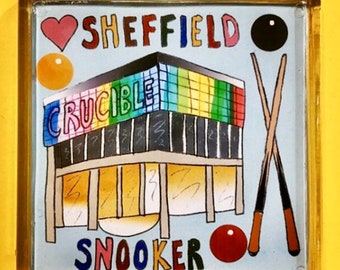 Sheffield Snooker fridge magnet