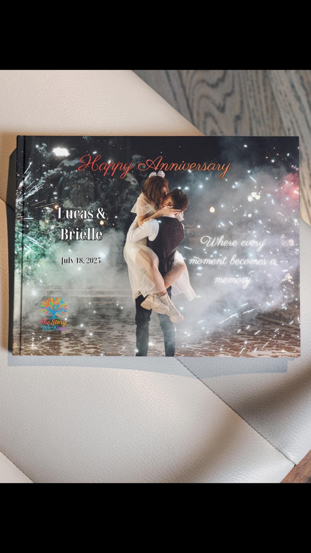 Personalized Anniversary Storybook, Custom Couple Photo Book, Romantic ...
