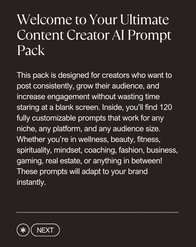AI Content Prompt Pack - Etsy