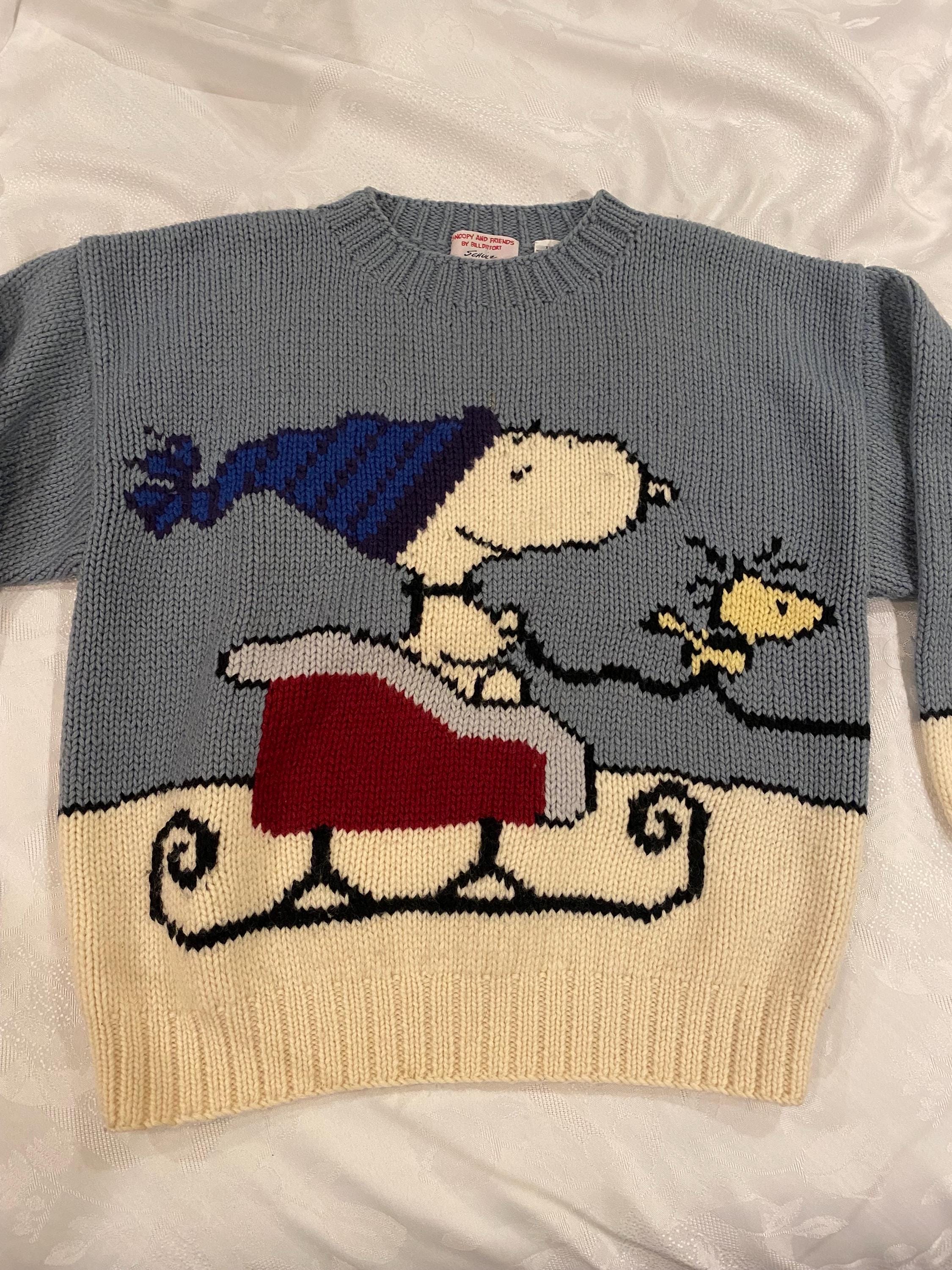 Retro Snoopy Sweater - Etsy