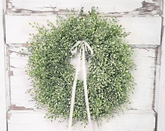 Wedding Wreath-Mini Wreath-Small Wreath-Modern Wedding-FROSTED LUNNA-Winter Wreath-Window Wreath-Greenery Wreath-Boho Wreath-Wedding Decor