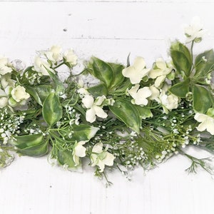 Wedding Greenery and Floral Garland for Decor, Table Runner, Centerpiece-SUMMER LACE BABY Breath-Spring, Summer, Everyday Vintage Boho Decor