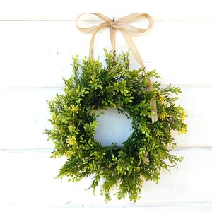 MINI Window Wreath-tea Leaf Wreath-mini Farmhouse - Etsy