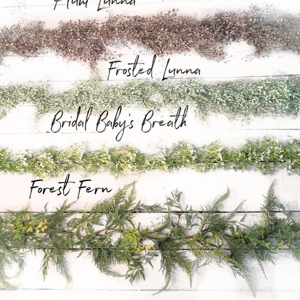 Tablescape Garland Greenery-Year Round Decor-Table Runner-Mantel Decor-Table Decor-Summer Garland-Farmhouse Décor-Kitchen Cabinet Greenery