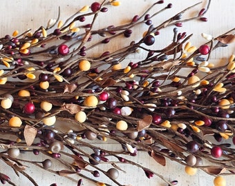 Fall Garland-Fall Home Decor-Fall Table Decor-CRANBERRY SPICE-Modern Fall Farmhouse Décor-Fall Table Runner-Fall Fireplace Mantel Décor