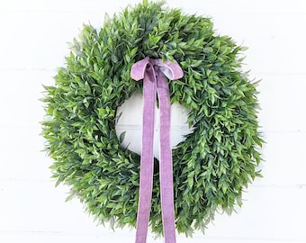 Mother's Day Wreath-Spring Greenery Wreath-Easter Wreath-Greenery Porch Wreath-Outdoor Wreath-Year-Round Wreath-Summer Décor-Gift for Mom