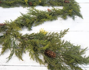 Christmas Garland-CEDAR Garland-Christmas Greenery-Winter Garland-Christmas Décor-Holiday Table Runner-Holiday Greenery-Holiday Home Décor