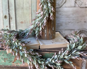 Valentine's Day Garland-Spring Wedding Decor-Valentine Decor-Modern Home-Wedding Garland-Arbor Greenery-Wedding Table Runner-Blush Wedding