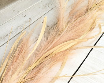 Faux Pampas Grass Garland-READY TO SHIP-Table Decor,Centerpiece,Table Runner-Rustic Boho Wedding Ceremony/Reception-Everyday Home Decor Gift