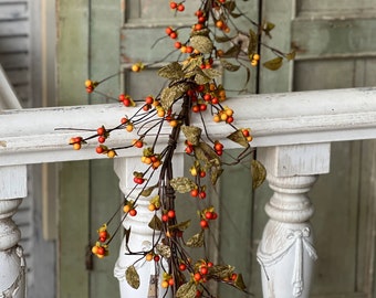 Fall BITTERSWEET Garland-5ft Garland-Fall Table Decor-Tablescapes-Wedding Centerpiece-Fall Home Decor-Garland Decor-DIY Wreath Supplies