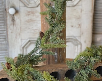 Winter Garland-SPRUCE Garland-Christmas Greenery-Winter Tablescape-Farmhouse Christmas Décor-Holiday Table Runner-Holiday Greenery Garland
