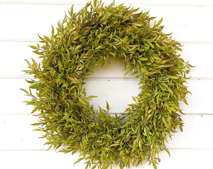 Featured listing image: Fall Wreath-Boho Home Decor-Modern Farmhouse Wreath-Fall Wreath-Gift for Her-Autumn Door Wreath-Greenery Wreath-Fall Decor-Outdoor Wreath