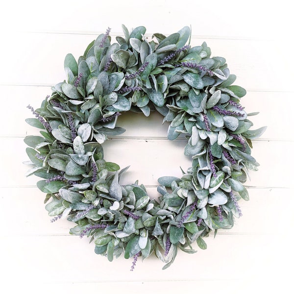 Lambs Ear Wreath Etsy