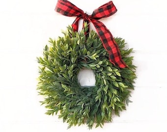 Modern Farmhouse Decor-Greenery Wreath-RAINDROP-Mini Wreath-Small Wreath-Kitchen Wreath-Pantry Door Wreath-Wreath for Cabinets-Window Wreath