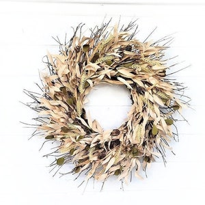 Rustic Fall Wreath-Fall Home Décor-Thanksgiving Decor-Autumn Wreath-Modern Farmhouse Wreath-Thanksgiving Wreath-Handmade-Custom Wreaths-Gift