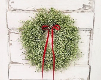 Valentines Day Wreath-Mini Wreath-Small Wreath-Window Wreath Decor-FROSTED LUNNA-Greenery Wreath-Vintage Farmhouse MINI Wreath-Wedding Decor