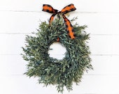 MINI Wreath-Fall Window Wreath-Greenery Wreath-Farmhouse Décor-Halloween Wreath-Fall Home Decor-Holiday Wreath-Buffalo Plaid Wreath-Gifts