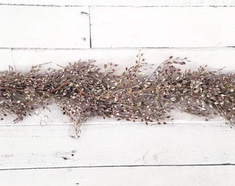 Vintage Cottage, 6' PLUM LUNA LEAF Garland-Artificial Greenery-Mantle Garland Decor-Modern Cottage/Farmhouse Home Decor-Rustic Wedding Decor